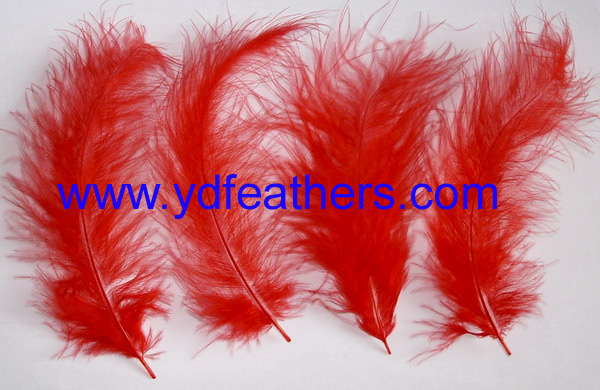 HP-135(Turkey Half Marabou Feather,Dyed Red)
