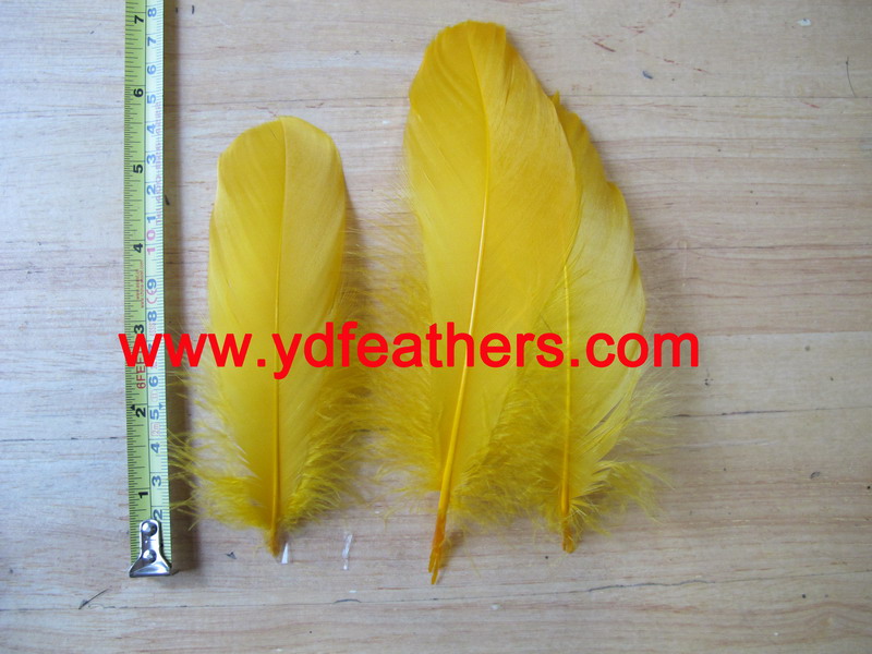 Goose Nagoires Feather Dyed Yellow