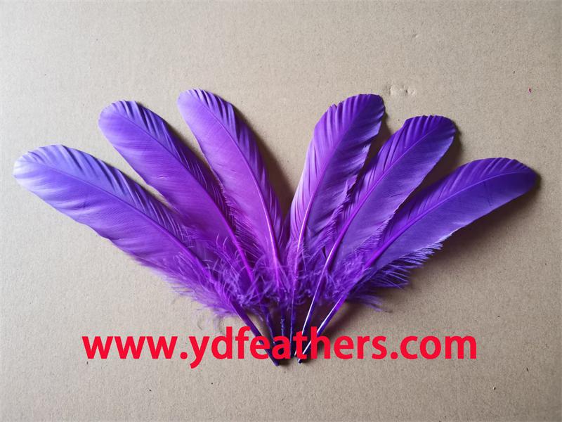 Goose Rounds Feather Dyed Purple