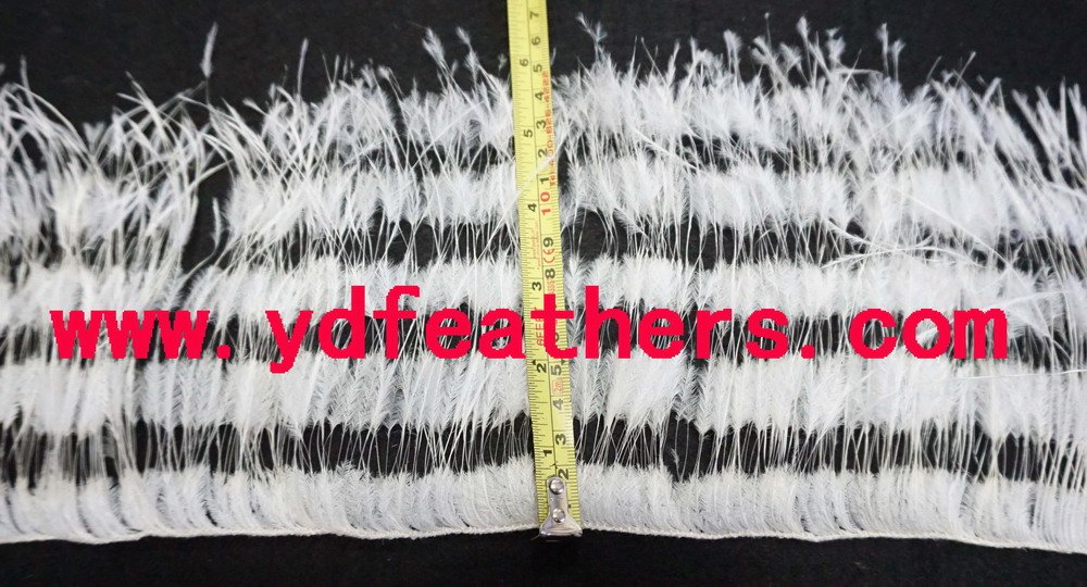 Burnt Ostrich Feather Fringe 2Ply
