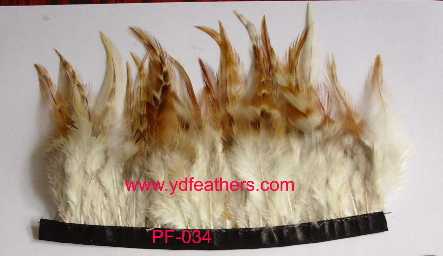 PF-034(Rooster saddles chinchilla fringe/trimming)
