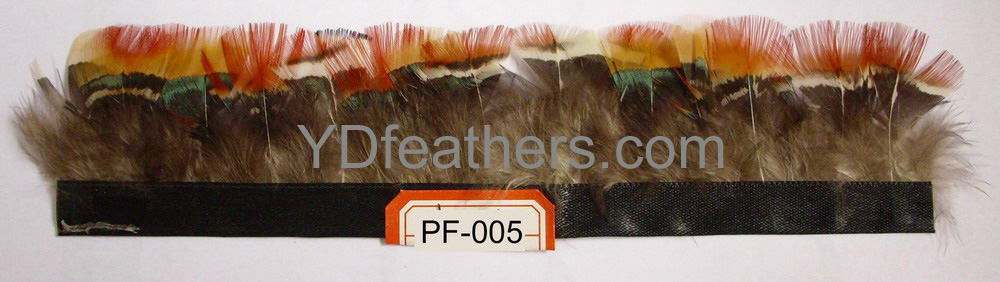 PF-005(Lady amhurst pheasant red body feather fringe/trimming)