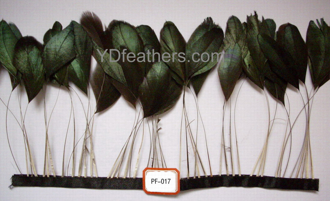 PF-017(stripped black cocktail fringe)