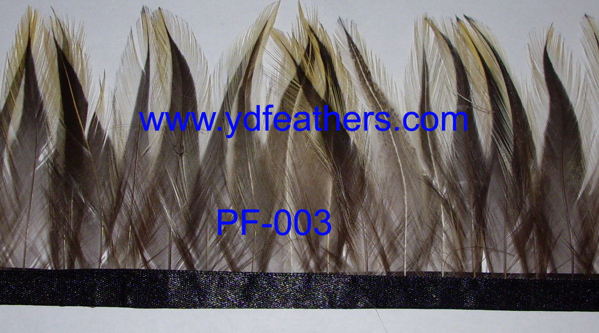 PF-003(Rooster saddles feather fringe/trimming)