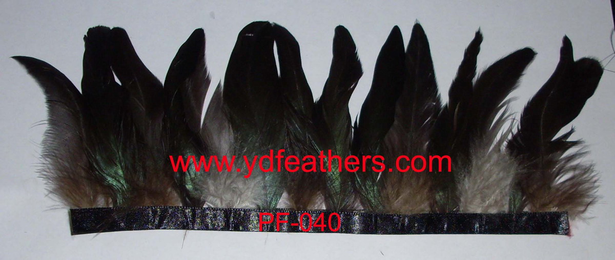PF-040(Rooster/Coque/Cock Schlappens Feather Fringe/Trim)
