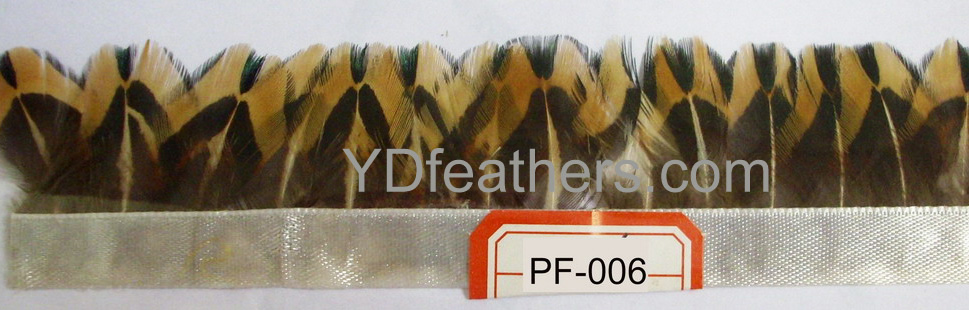 PF-006(Ringneck pheasant body feather fringe/trimming)