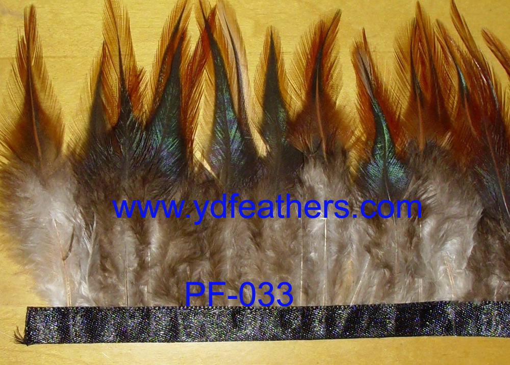 PF-033(Rooster saddles feather fringe/trimming)