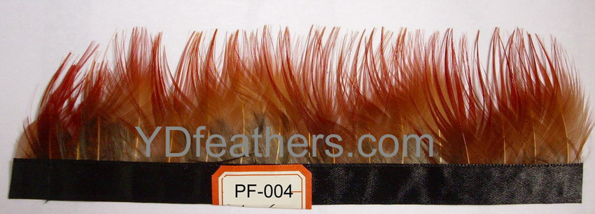 PF-004(golden pheasant red body feather fringe/trimming)