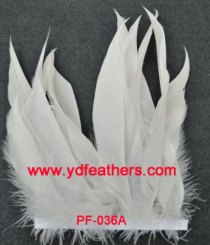 Goose Nageoires Feather Stripped Fringe/Trim