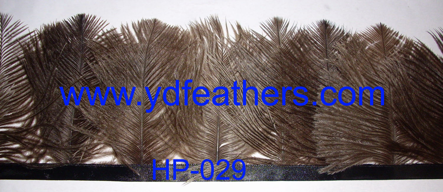 PF-029(Gray ostrich feather fringe)